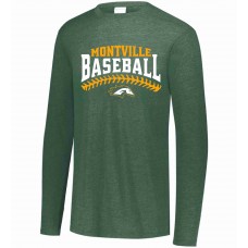MBSA Unisex "Stitches" Vintage Triblend Longsleeve Tee